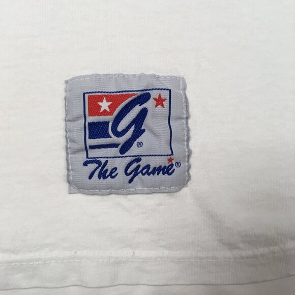 Vintage Men's Early 90's  XL Short Sleeve White Chicago Bulls Tee by The Game - Picture 3 of 15